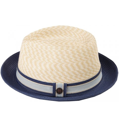 Fedoras Mens Summer Foldable Packable Trilby Hat - Corn - CN17YIIE608 $49.02