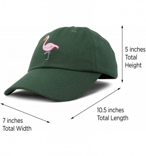 Baseball Caps Flamingo Hat Women's Baseball Cap - Dark Green - CA18M5ZHM6G $10.72