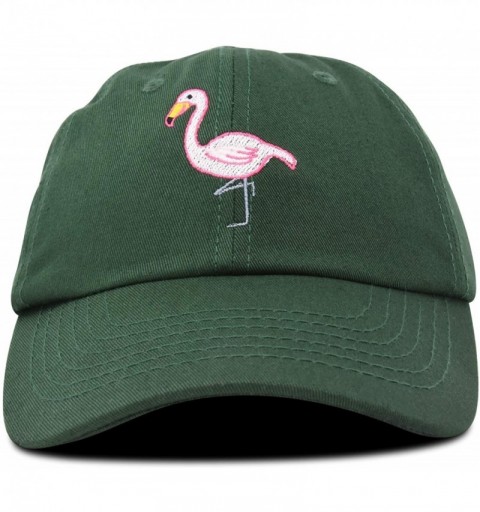 Baseball Caps Flamingo Hat Women's Baseball Cap - Dark Green - CA18M5ZHM6G $10.72