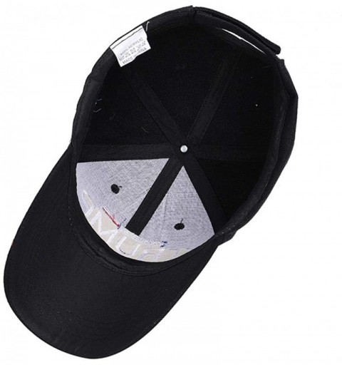 Baseball Caps Women Men Baseball Cap Letter Embroidered Casual Adjustable Sun Hat Baseball Caps - Black - CQ195WMM5S4 $29.62