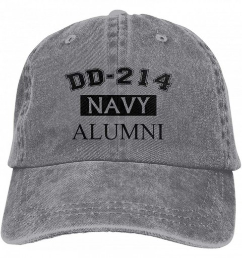 Baseball Caps US Navy Alumni Adjustable Baseball Caps Denim Hats Cowboy Sport Outdoor - Gray - CG18QID0D8Z $14.02