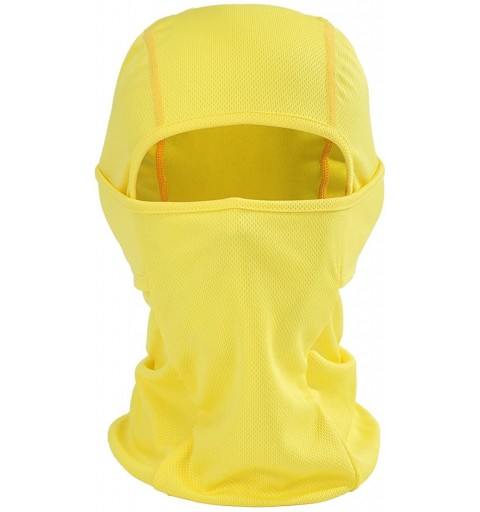 Balaclavas Balaclava Ski Mask - Face Cover for Cold Weather - Yellow - CI12N6BHD9K $11.23