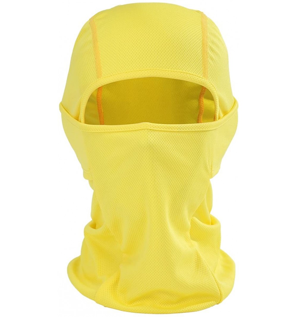 Balaclavas Balaclava Ski Mask - Face Cover for Cold Weather - Yellow - CI12N6BHD9K $11.23
