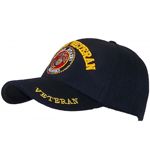 Skullies & Beanies Ruffin US Marines Embroidered "MARINE VETERAN" Ballcap Adjustable Hat (One Size) - C411WJRCB47 $13.04
