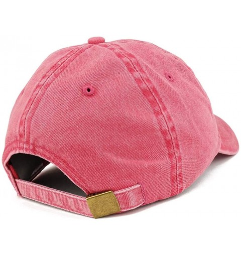 Baseball Caps Capital Mom and Dad Pigment Dyed Couple 2 Pc Cap Set - Red Navy - CJ18I9QE0WT $26.17
