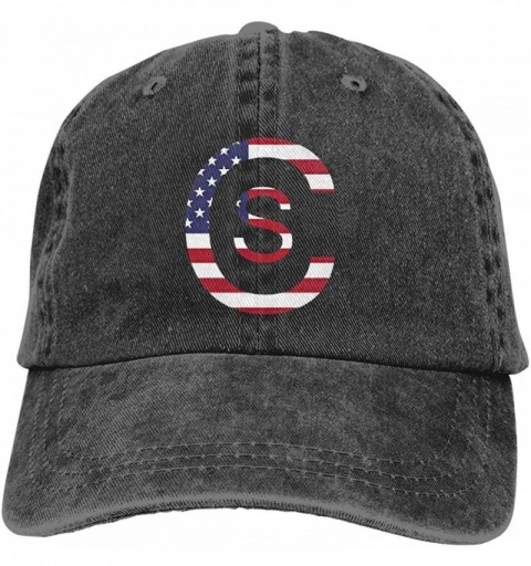 Baseball Caps Cole Swindell Hats Adjustable Vintage Washed Denim Baseball Cap Casquette - Black - CO18TS76MZE $19.37