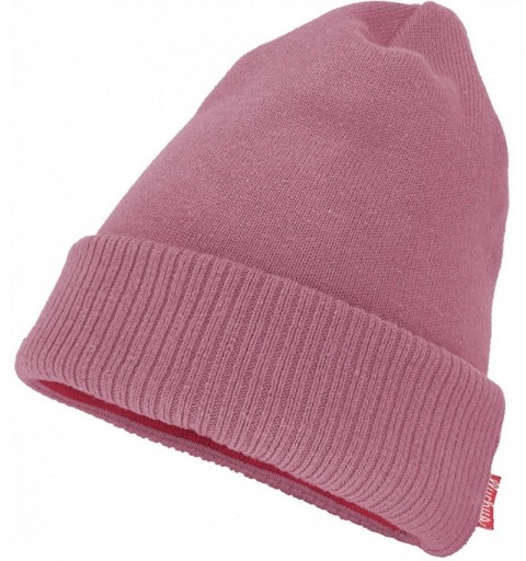 Skullies & Beanies Adult Unisex Cool Cotton Beanie Slouch Skull Cap Long Baggy Winter Hat Warm - Solid - Pink - CP18KZA76OK $...