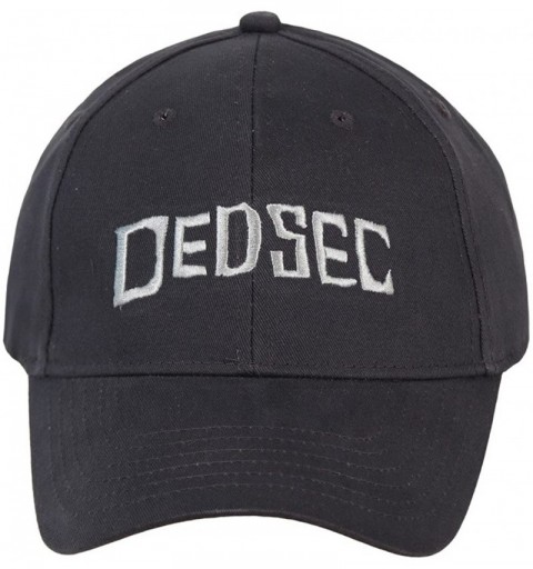 Baseball Caps Watchdogs Dedsec Hacking Group Adjustable Baseball Cap - Gray - CV185YL8NQ8 $9.40