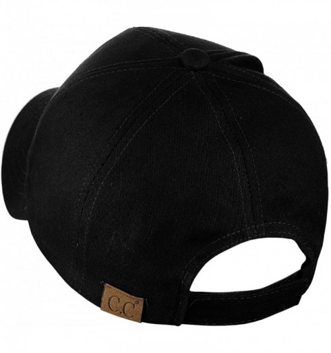 Baseball Caps Women's Embroidered Quote Adjustable Cotton Baseball Cap- Hello Sunshine- Black - CA180Q8KDE6 $17.10