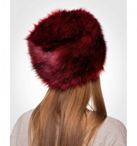 Bomber Hats Russian Faux Fur Hat for Women - Like Real Fur - Comfy Cossack Style - Red Fox - CV110UBXC2T $21.64