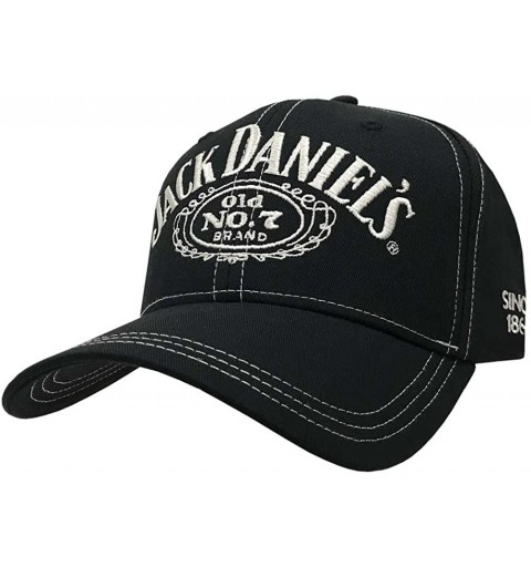 Baseball Caps Jack Daniels Men's Daniel's Logo Cap Black One Size - CL114WDWJC5 $21.07
