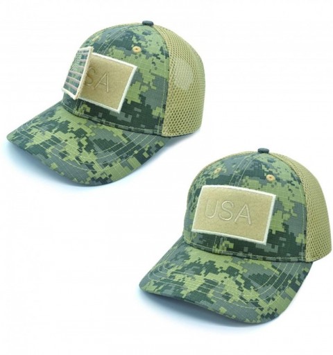 Baseball Caps Detachable Embroidered Adjustable - Khaki Camo - CF18R7WLHEI $10.06