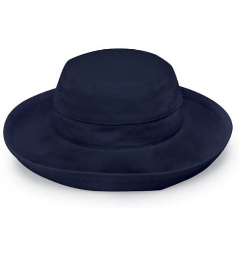 Sun Hats Women's Casual Traveler Sun Hat - UPF50- Broad Brim- Packable- Australian Design - Navy - CF1145LSXGF $45.20