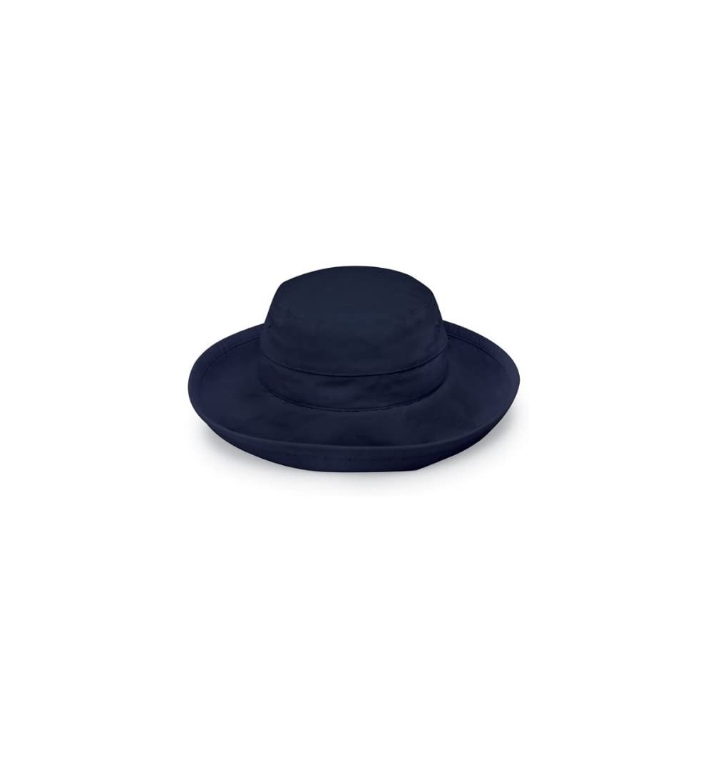 Sun Hats Women's Casual Traveler Sun Hat - UPF50- Broad Brim- Packable- Australian Design - Navy - CF1145LSXGF $45.20