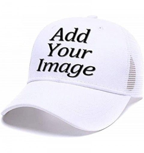 Baseball Caps Custom Women's Ponytail Mesh Adjustable Cap-Baseball Cap-Trucker Hat Suitable Cool Unisex Cap - White - CJ18K3H...