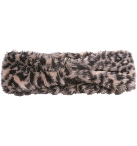 Headbands Womens Faux Fur Fashion Headband - Cheetah - C7128870ALV $14.14