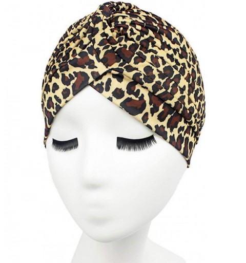 Skullies & Beanies Women Turban Hat Hair Wrap African Jersey Magic Headband Turbans Headwrap Bohemian Boho Chemo Cap - Deep L...
