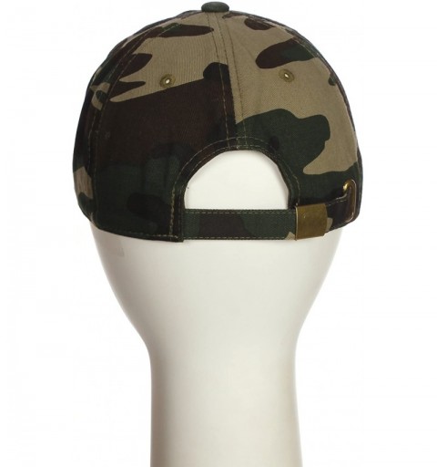 Baseball Caps Customized Letter Intial Baseball Hat A to Z Team Colors- Camo Cap White Black - Letter L - CB18NKWI2W0 $14.90