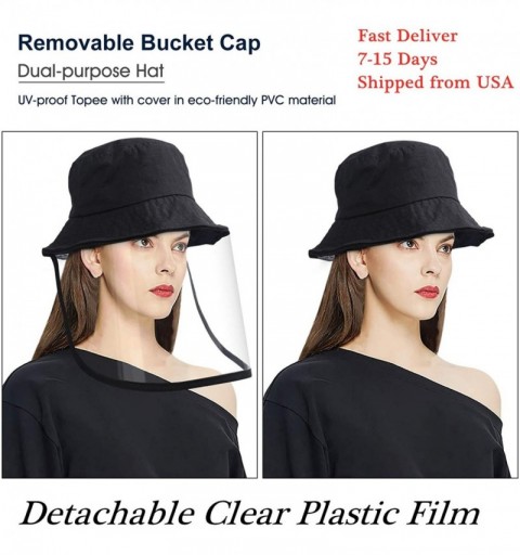 Baseball Caps Baseball Cap Women & Men- Fashion Sun Hat Removable Anti-Sunburn UV-Proof - D-black - C5197NZ97DC $16.91