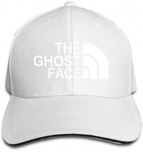 Baseball Caps The Ghost Face Killah Wu Tang Clan Unisex Adjustable Sandwich Cap - White - CT18XKWZ9OT $17.40