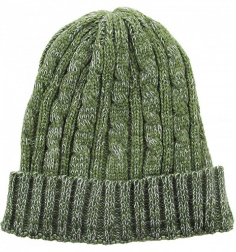 Skullies & Beanies Men Women Knit Winter Warmers Hat Daily Slouchy Hats Beanie Skull Cap - 1.7) Heather Olive - CN11PIXOA4R $...