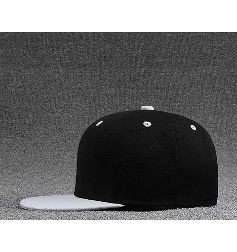 Baseball Caps Kevin Gates Adult Solid Cotton Flat Hat Colorful Hip Hop Style Snapback Baseball Cap White - Blue - C018TE407O4...