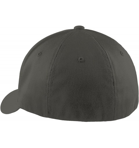 Baseball Caps Men's Athletic Baseball Flex-Fitted Cap. Flexfit Baseball Hat. - Dark Grey - C418S2QMYXN $11.25