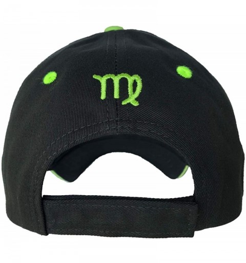 Baseball Caps 100% Cotton Baseball Cap Zodiac Embroidery One Size Fits All for Men and Women - Virgo/Green - CC18IDHCA7N $17.27