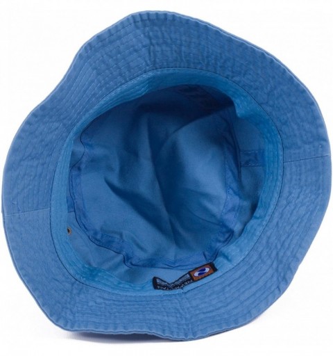 Bucket Hats Plain Solid Color Safari Sun Bucket Fishermen Fisherman Washed Cotton Hat - Blue - Sky - CI17YK9AOW3 $12.99