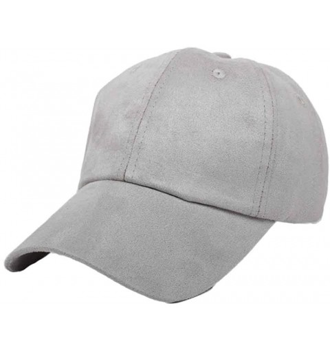 Baseball Caps Big Sale Women's Mens Hip-Hop Baseball Cap Solid Snapback Outdoor Hat Grey - CG12HD1SLGP $10.41