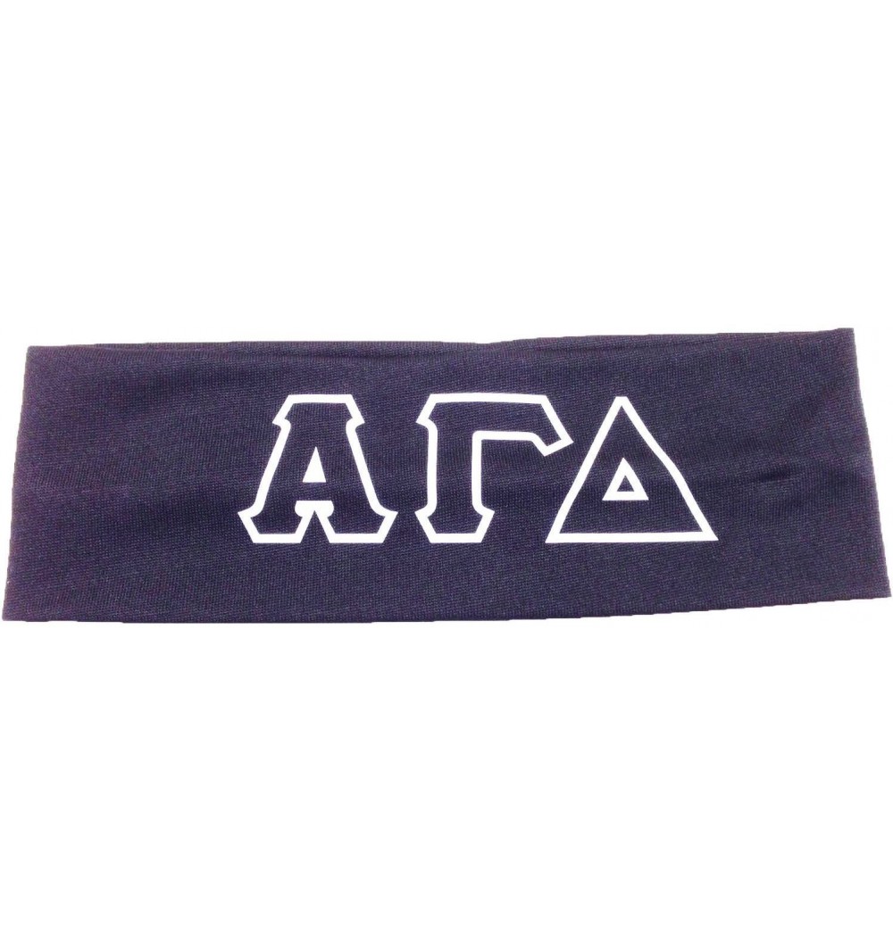 Headbands Alpha Gamma Delta Sorority Greek Letters Headband - Grey - CO11JX90CBX $16.09