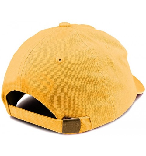Baseball Caps I Miss Obama Embroidered Pigment Dyed Cotton Baseball Cap - Mango - CY18CWSWUST $14.27