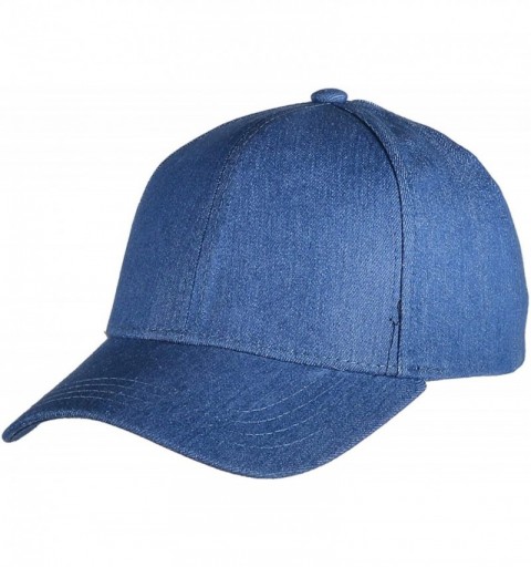 Baseball Caps Ponytail Baseball Cap High Bun Ponycap Adjustable Mesh Trucker Hats - 007 (Jean) - Denim Blue - CZ18RN5LHI8 $12.57