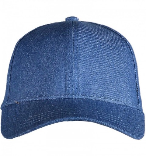 Baseball Caps Ponytail Baseball Cap High Bun Ponycap Adjustable Mesh Trucker Hats - 007 (Jean) - Denim Blue - CZ18RN5LHI8 $12.57