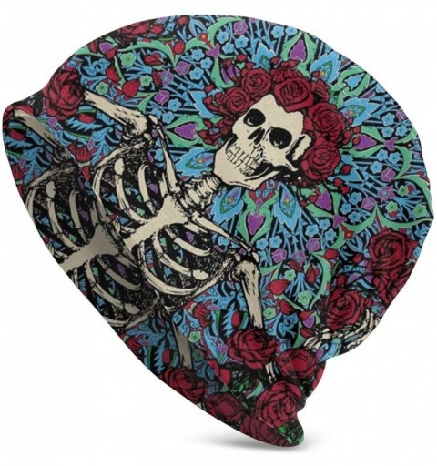 Skullies & Beanies New Hot Style- Grateful-Skull-Dead Upgrade Fashion Hip-hop Adult Pullovers Knit Hats for Men Women - CS192...