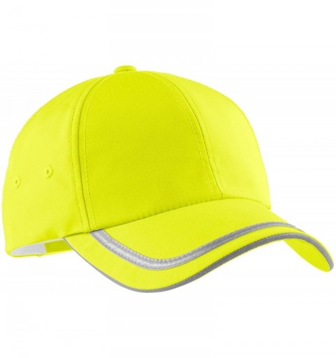 Baseball Caps Men's Enhanced Visibility Cap - Safety Yellow/ Reflective - C411NGRGAIL $8.19