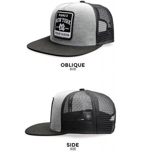 Sun Hats Sun hat for Mens mesh Baseball Cap Outdoor Sport Snapback caps1706B014 (Black) - CB18DDLZ3YC $17.16