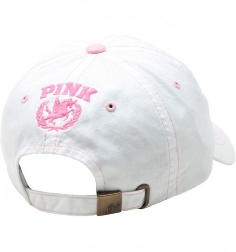 Baseball Caps Women Sexy Pink Mark Lady Shiny Stitch Design Ball Cap Baseball Hat Truckers - White - CL11ULDUXM3 $29.63