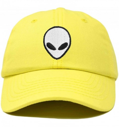 Baseball Caps Alien Head Baseball Cap Mens and Womens Hat - Minion Yellow - CU18M6566YS $13.99