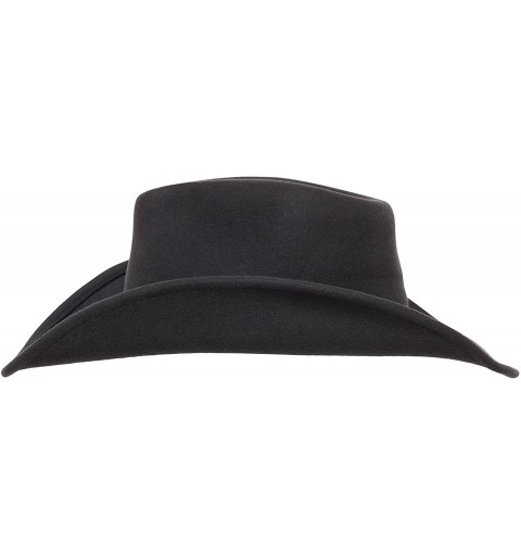 Cowboy Hats Shapeable Outback Cowboy Western Wool Hat- Dallas- Silver Canyon - Grey - C018E4HET2A $44.71