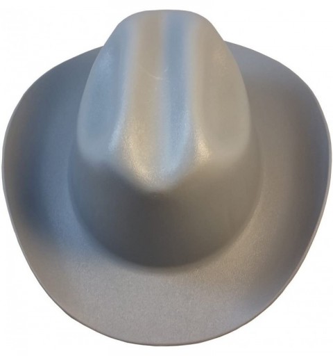 Cowboy Hats Western Cowboy Hard Hat with Ratchet Suspension - Gray - Gray - CD12EUKC1D1 $33.37