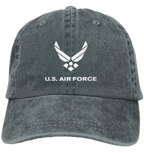 Baseball Caps US Air Force Adjustable Noveity Cowboy Cap - Asphalt - C3187QYS252 $16.75