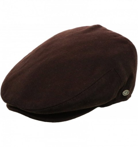 Newsboy Caps Hats Men's Premium Wool Blend Classic Flat Ivy Newsboy Collection Hat - Brown - CN12BHPTBNP $18.28
