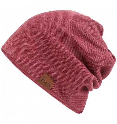 Skullies & Beanies Men Women Winter Down Headgear Solid Color Pile Cap Casual Earmuffs Hat - Red - C618Z2K462Z $10.83