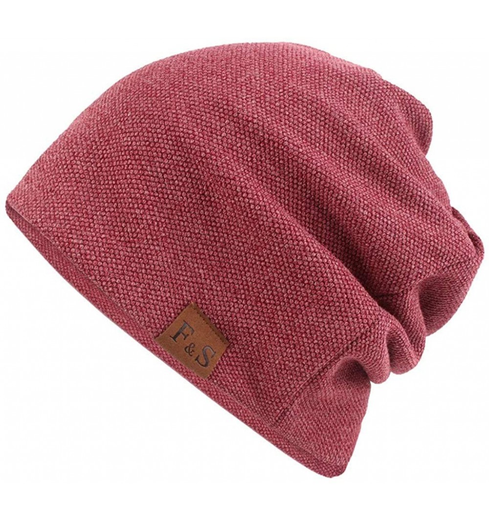 Skullies & Beanies Men Women Winter Down Headgear Solid Color Pile Cap Casual Earmuffs Hat - Red - C618Z2K462Z $10.83