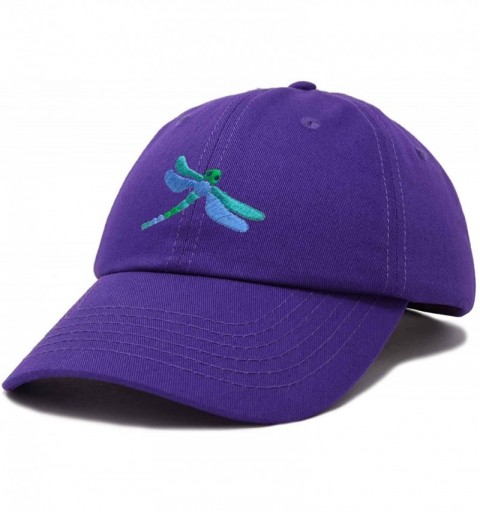 Baseball Caps Dragonfly Womens Baseball Cap Fashion Hat - Purple - CW18KGXUSLG $15.91