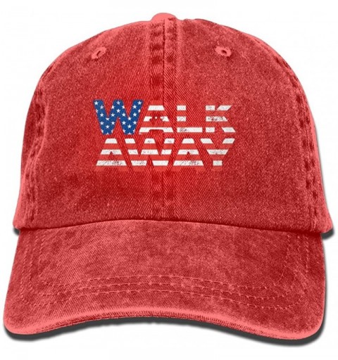 Baseball Caps WalkAway Movement Walk Away Movement - Retro Denim Baseball Hat Trucker Hat Dad Hat Adjustable - Red - CI18GQUT...