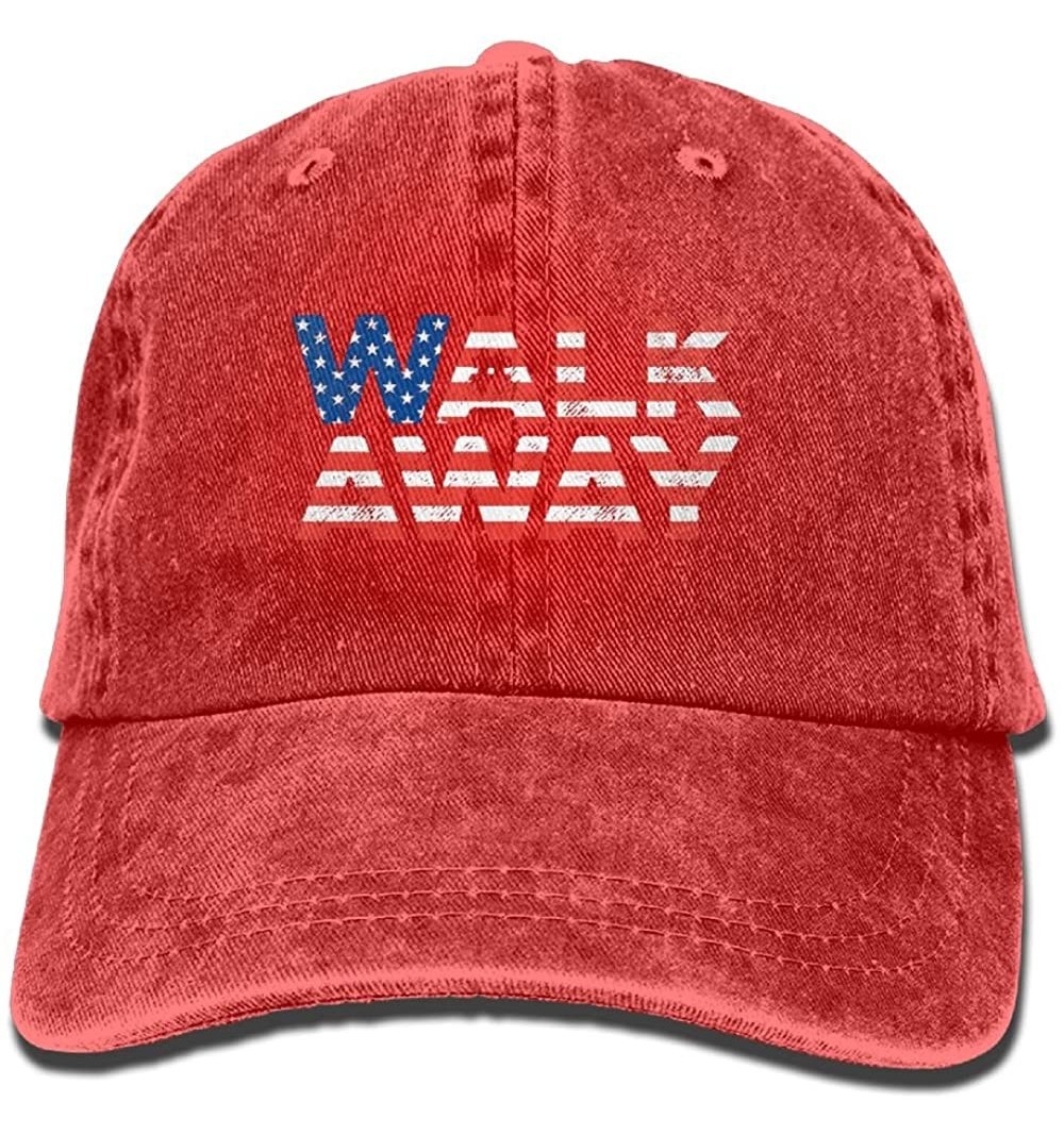 Baseball Caps WalkAway Movement Walk Away Movement - Retro Denim Baseball Hat Trucker Hat Dad Hat Adjustable - Red - CI18GQUT...