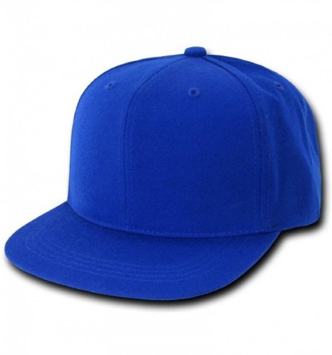 Baseball Caps Retro Fitted Cap - Royal Blue - C3110DKX3QH $12.65