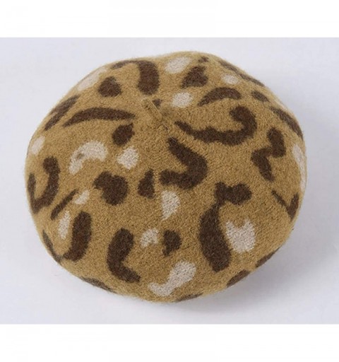 Berets Leopard Animal Artist Painter - Camelleopard - CS18XENUHZE $18.15